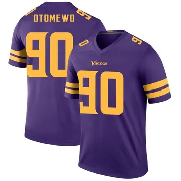 Esezi Otomewo Minnesota Vikings Youth Black Name & Number Logo T-Shirt 